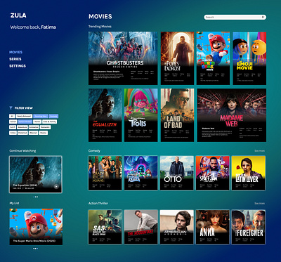 Daily UI Challenge #025 - TV App challenge daily ui daily ui 25 movies streaming app tv app tv interface tv series ui