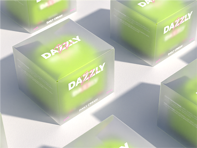 Dazzly: Packaging design for a cosmetic brand 3d 3d rendering adobe photoshop blender branding cosmetics figma graphic design logo packaging design product packaging retail visual identity