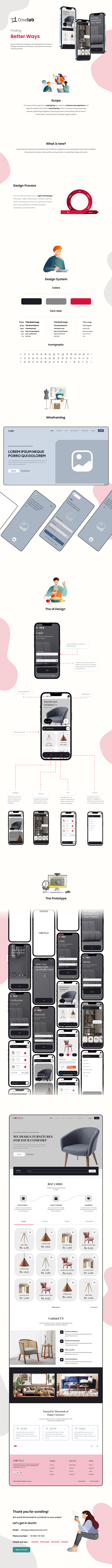 Onelab-Furniture UI/UX design app furniture mobile app onelab ui uiux user interface