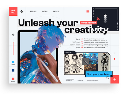 Moodboarding tool - Concept exploration ai branding design figma graphic design ui