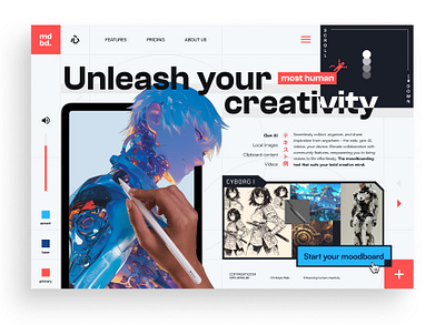 Moodboarding tool - Concept exploration ai branding design figma graphic design ui