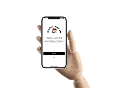 Sign In & Sign-Up Screens of a Day Care App app app design daycare graphic design ios app onboarding sign up signin ui uiux