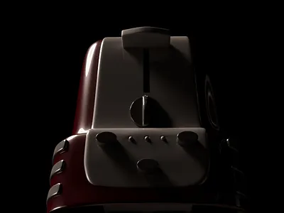 A toaster 3d branding design