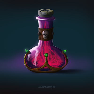 Fantasy Bottle Design [Spell] bottle branding concept conceptart fantasy labeldesign