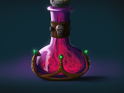 Fantasy Bottle Design [Spell] bottle branding concept conceptart fantasy labeldesign