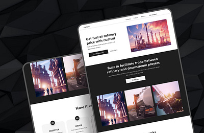 RUNOIL LANDING PAGE landing page product design ui uiux ux website