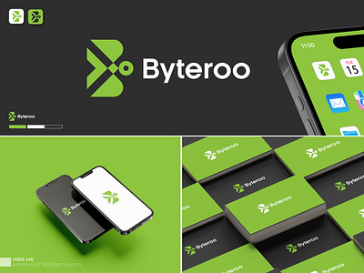 Byteroo Logo Design brand brand guidelines brandidentity branding creative logo design graphic design illustration illustrator logo logo designer logo maker logos modern modern logo photoshop