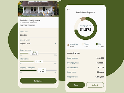 mortgage calculator calculator daily ui mobile app ui