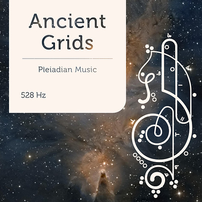 Pleiadian Music Covers asemic art design graphic design layout