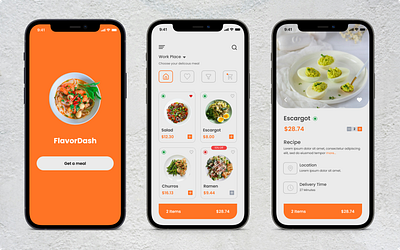 Food app (DailyUi - Day 9) app food food app mobie mobile screen ui ui ux uiux ux