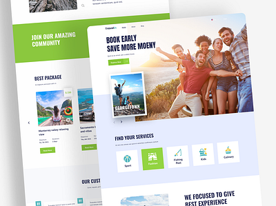 Travel Agency Landing Page android app design app design blog website business website dashboard design e commerce website figma design figma website landing page design psd responsive website sketch ui design ui ux design ux design web design website design website landing page website redesign xd