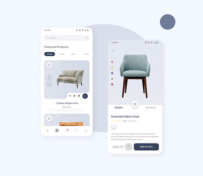 Furniture App Ui Design app appdesign branding design designthinking figma furnitureapp graphic design illustration landingpage logo ui uidesigns uiuxdesign ux vector