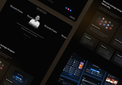 UX/UI Personal Website branding dark mode landing page personal brand personal design personal website portfolio portfolio website ui website