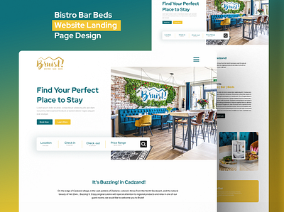 Bistro Bar Website Landing Page android app design app design blog website business website dashboard design e commerce website figma design figma website landing page design psd responsive website sketch ui design ui ux design ux design web design website design website landing page website redesign xd