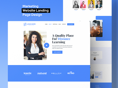 E-learning Website UI Design android app design app design blog website business website dashboard design e commerce website figma design figma website landing page design psd responsive website sketch ui design ui ux design ux design web design website design website landing page website redesign xd