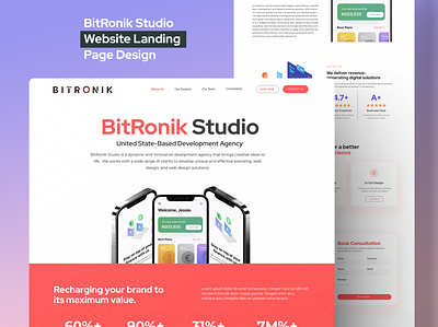 BitRonik Website UI UX Design android app design app design business website dashboard design e commerce website figma design figma website landing page design psd responsive website sketch ui design ui ux design ux design web design website design website landing page website redesign xd