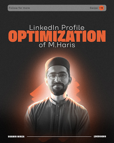 Linkedin Profile Optimization Revamp branding design graphic design illustration linkedin branding linkedin profile optimization linkedin revamp poster revamp typography