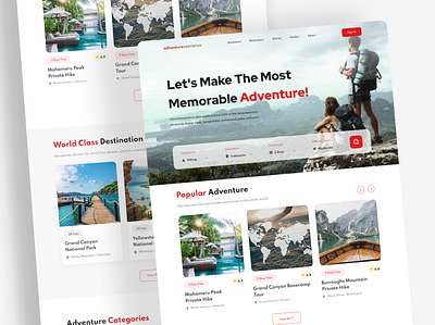 Travel Agency Website UI UX Design android app design app design blog website business website dashboard design e commerce website figma design figma website landing page design psd responsive website sketch ui design ui ux design ux design web design website design website landing page website redesign xd