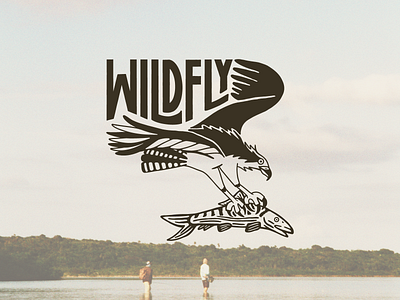 The Sky-Hunting Osprey bonefish fly fishing fly fishing design logo osprey