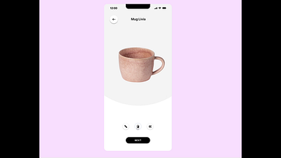 Daily UI Challenge #033 - Customize Product animation challenge clean ui customization customize daily ui daily ui 33 interaction minimalist mobile interface product customization