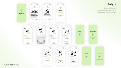DailyUI: Challenge #001 accessibility app appdesign dailyui design energyefficiency loginpage onboarding productdesign responsivedesign signuppage ui uikit ux