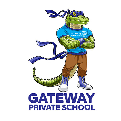 Gateway Private Schools Mascot chraracter design illustration mascot vector