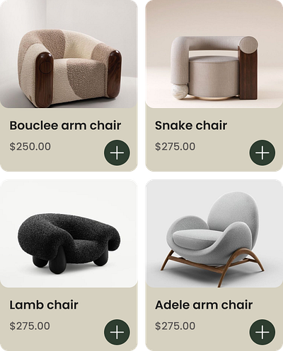 Furniture App 3d branding graphic design ui