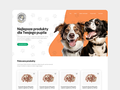 Pet Shop Web Design designinspiration ecommerce greenandorange happypets petshop ui ux uxdesign webdesign