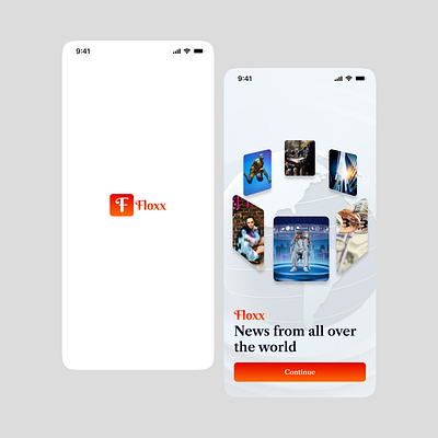 News Mobile App Design app design design mobile app mobile app design news news app news mobile app onboarding screen splash screen ui uiux user experience user interface ux