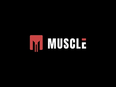 Muscle logo design concept brand branding design graphic design icon illustration logo typography vector