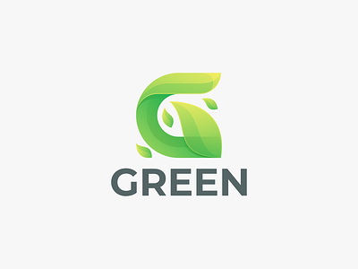 GREEN branding design g design coloring g leaf g leaf logo g logo graphic design green logo icon logo