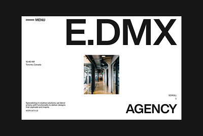 E.DMX - Style Test about agency branding design landing page portfolio studio ui ux website work