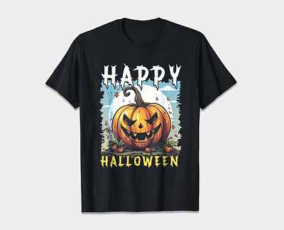 Custom Halloween T-shirt Design best design branding custom custom halloween t shirt design custom t shirt design design graphic design halloween t shirt horror illustration pumpkin scary t shirt t shirt design