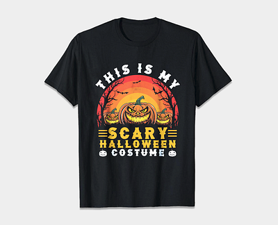 Halloween T-shirt Design best design branding costume custom custom t shirt design dark design design for print fashion graphic design halloween horror illustration pumpkin scary t shirt t shirt design uk usa