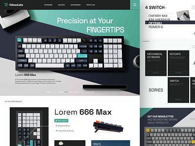 OdeaoLabs Keyboard ecommerce elementor framer keyboard landing mechanical online page shop ui webflow website wordpress