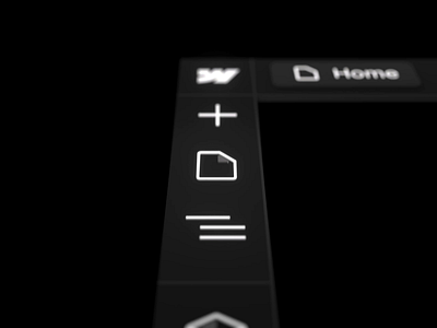 Webflow left bar 3d 3d animation 3d modeling 3d product animation c4d cinema octane product shot ui webflow