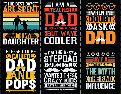 FATHER DAY T-SHIRT DESIGN banner custom custom t shirt dad t shirt design father and daughter t shirt father day t shirt graphic design illustration logo merch by amazon shirt t shirt t shirt illustration typography typography design typography t shirt vector vintage t shirt vintagetypography