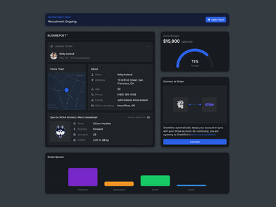 Blocks chart collage connect education graph map study ui university ux