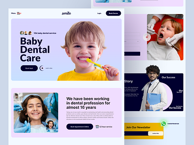 Dental Care Landing Page: Website Design dental care landing page dental care webdesign dental care website design dental landing page landing page landingpage online dental care web design webdesign website website design