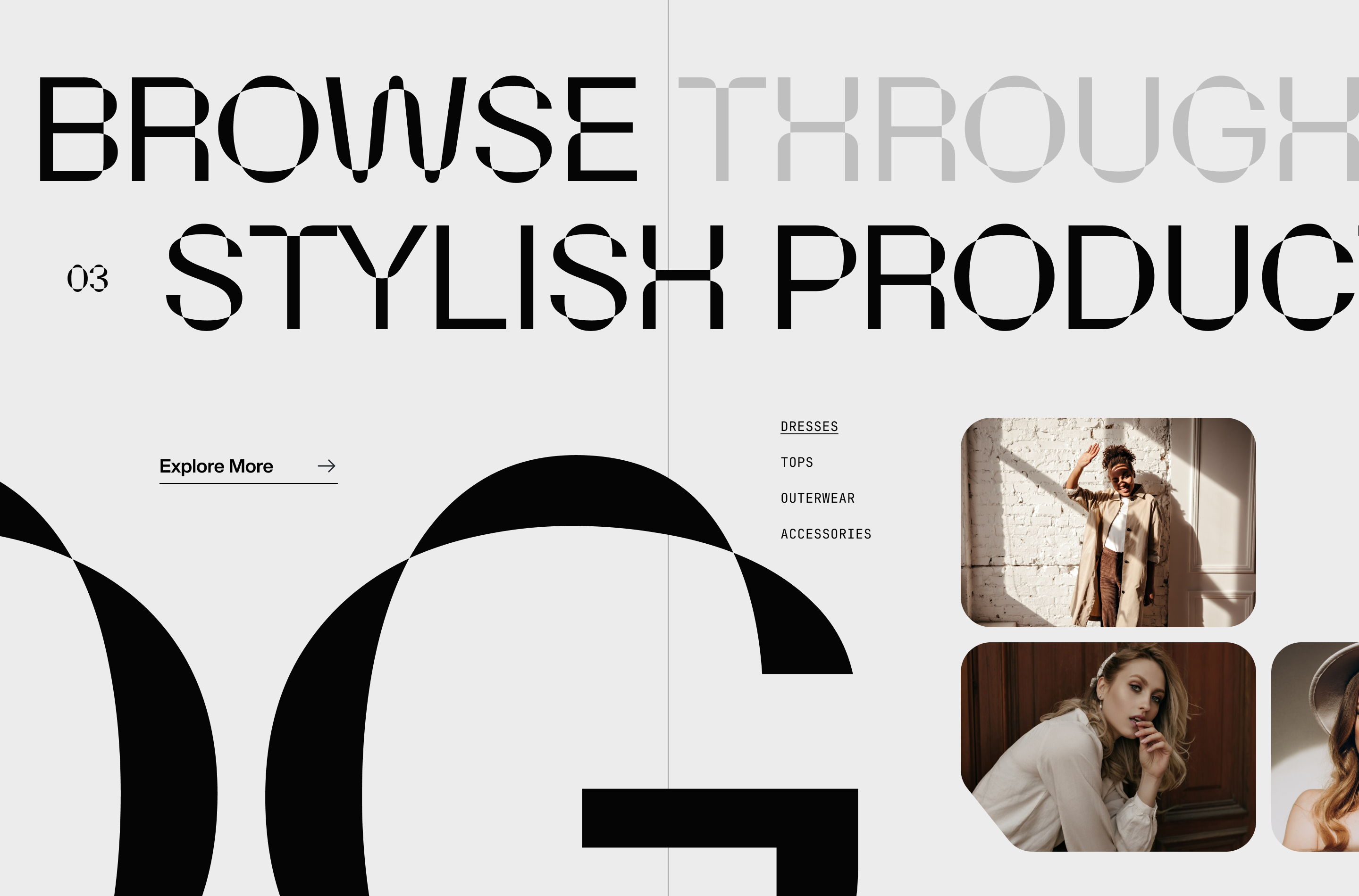 Example of Modern Minimal Web Design Swiss Style