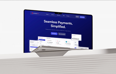 ConnectIPS website redesign animation design fintech illustration macbook minimal mockup motion motion graphics payment ui ui animation wallet website