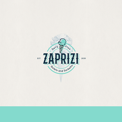 Zaprizi Gelato & Sorbetto brand identity branding classic logo gelato ice cream logo sorbetto