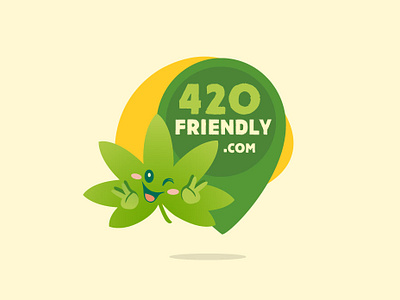 420Friendly.com branding cannabis graphic design logo mascot