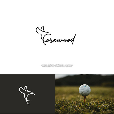 Forewood brand identity branding design golf graphic design illustration logo minimalist logo vector wood