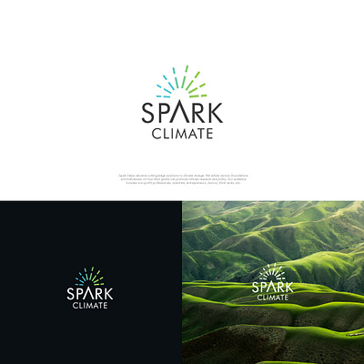 Spark Climate brand identity branding graphic design logo logo design minimalist logo spark