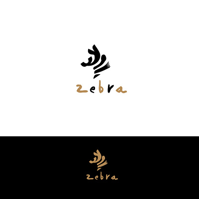 Zebra animal brand identity branding food fork graphic design horse illustration logo minimalist logo spoon zebra