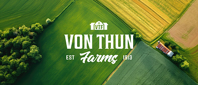 Von Thun Farms apparel design farm branding logo design package design visual identity