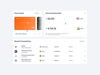 Foresight: Your Global Financial Companion banking currency converter financial app forex cards international payments multi currency travel finance ui design ux design wallet