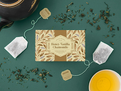 Na'im Tea food packaging logo design package design tea branding visual identity