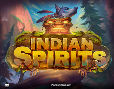 Indian Spirit Slot - Spiritual Journey Art by Gamix Labs 2d artwork animation game characters game development gamix labs illustration indian slot indian slot services indian spirit slot symbols indian spirit slot theme jungle slot theme slot slot art slot art services slot game slot game services slot symbols